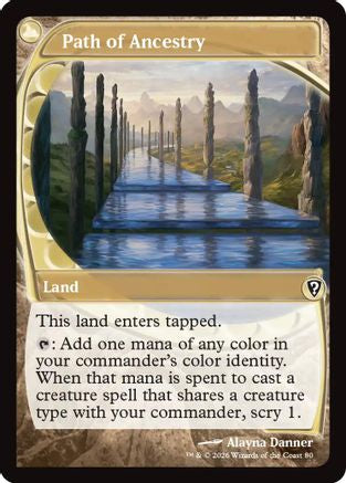 Path of Ancestry (Future Sight)  [Foil]  (-080) - [Mystery Booster Commander Edition]