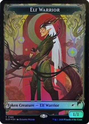 Elf Warrior Token (7169)  [Foil]  (SLD-7169) - [Secret Lair Drop Series]