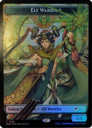 Elf Warrior Token (7168)  [Foil]  (SLD-7168) - [Secret Lair Drop Series]