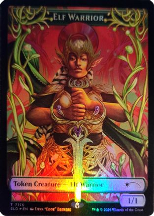 Elf Warrior Token (7170)  [Foil]  (SLD-7170) - [Secret Lair Drop Series]