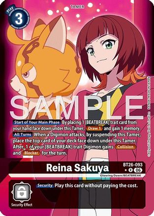 Reina Sakuya (Alternate Art) (BT26-093) - [Timeless Bonds] Foil