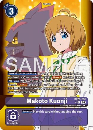 Makoto Kuonji (Alternate Art) (BT26-095) - [Timeless Bonds] Foil