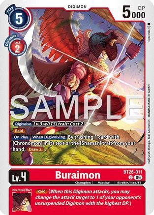 Buraimon (BT26-011) - [Timeless Bonds]