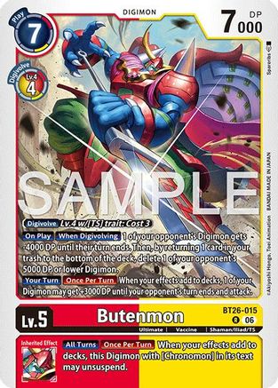 Butenmon (BT26-015) - [Timeless Bonds] Foil