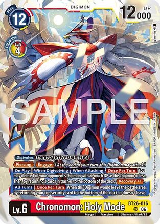 Chronomon: Holy Mode (BT26-016) - [Timeless Bonds] Foil