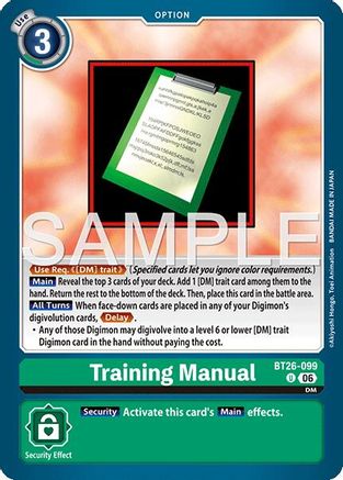 Training Manual (BT26-099) - [Timeless Bonds]