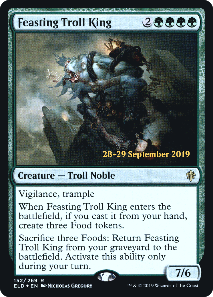 Feasting Troll King [Promotions avant-première du Trône d'Eldraine] 