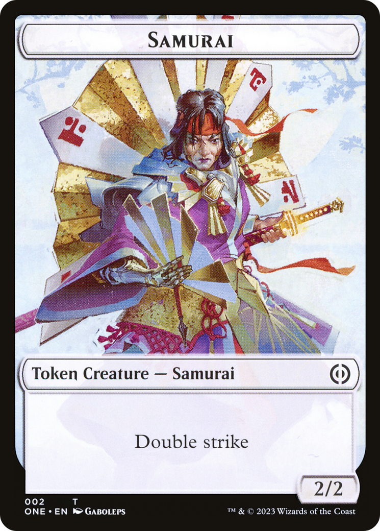 Samurai Token [Phyrexia: All Will Be One Tokens] - Trinity Hobby