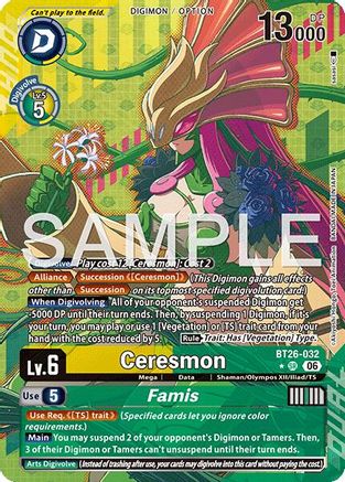 Ceresmon // Famis (Alternate Art) (BT26-032) - [Timeless Bonds] Foil