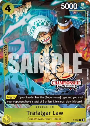 Trafalgar Law (CS 26-27 Event Pack) (P-088) - [One Piece Promotion Cards] Foil