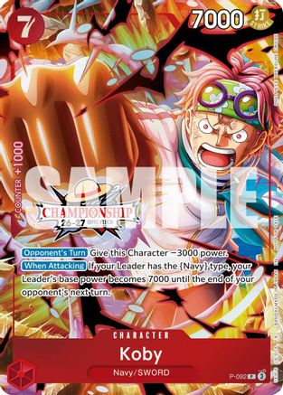 Koby (CS 26-27 Event Pack) (P-092) - [One Piece Promotion Cards] Foil