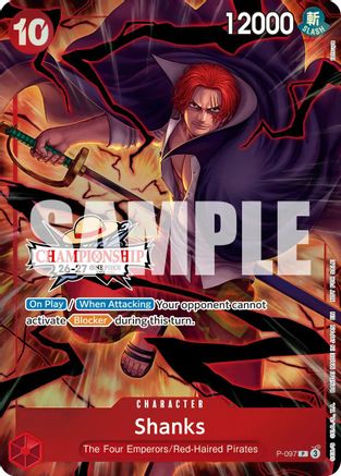 Shanks (CS 26-27 Event Pack) (P-097) - [One Piece Promotion Cards] Foil
