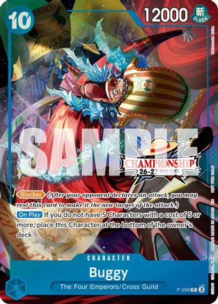 Buggy (CS 26-27 Event Pack) (P-098) - [One Piece Promotion Cards] Foil