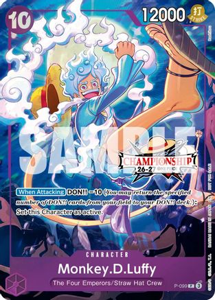 Monkey.D.Luffy (CS 26-27 Event Pack) (P-099) - [One Piece Promotion Cards] Foil