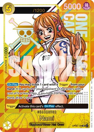 Nami (CS 26-27 Celebration Pack) (Serial Numbered) (OP08-106) - [One Piece Promotion Cards] Foil