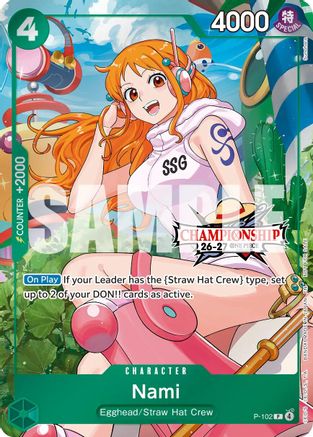 Nami (CS 26-27 Celebration Pack) (P-102) - [One Piece Promotion Cards] Foil