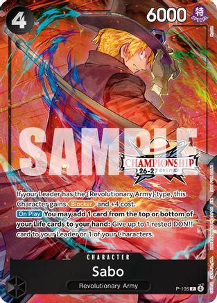 Sabo (CS 26-27 Celebration Pack) (P-105) - [One Piece Promotion Cards] Foil