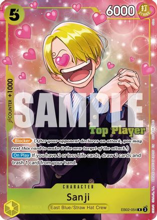 Sanji (CS 26-27 Top Player Pack Vol. 1) (EB04-052) - [One Piece Promotion Cards] Foil