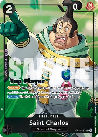 Saint Charlos (CS 26-27 Top Player Pack Vol. 1) (OP13-087) - [One Piece Promotion Cards] Foil