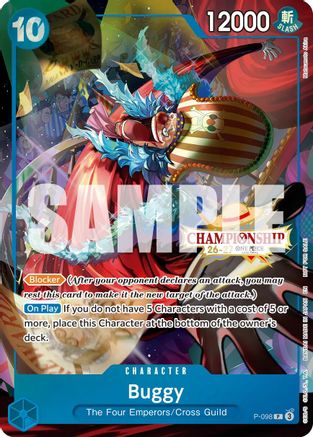 Buggy (CS 26-27 Event Pack Finalist Ver.) (P-098) - [One Piece Promotion Cards] Foil