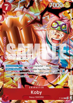Koby (CS 26-27 Event Pack Finalist Ver.) (P-092) - [One Piece Promotion Cards] Foil