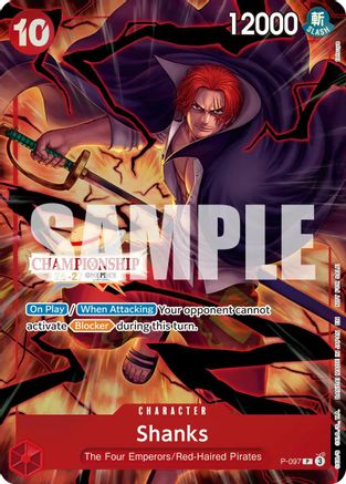 Shanks (CS 26-27 Event Pack Finalist Ver.) (P-097) - [One Piece Promotion Cards] Foil