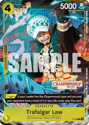 Trafalgar Law (CS 26-27 Event Pack Finalist Ver.) (P-088) - [One Piece Promotion Cards] Foil