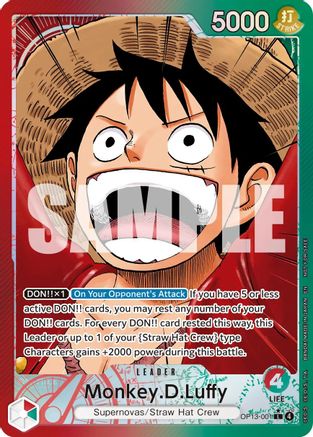 Monkey.D.Luffy (OP13-001) (Jumbo) (OP13-001) - [One Piece Promotion Cards]