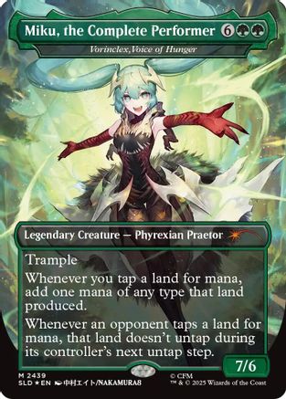 Miku, the Complete Performer - Vorinclex, Voice of Hunger  [Foil]  (SLD-2439) - [Secret Lair Drop Series]