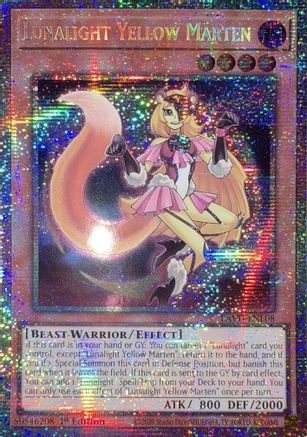 Lunalight Yellow Marten (Starlight Rare) [LAVD-ENL08] - Legendary Arc-V Decks 1st Edition - Starlight Rare