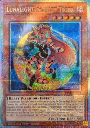 Lunalight Scarlet Tiger (Starlight Rare) [LAVD-ENL13] - Legendary Arc-V Decks 1st Edition - Starlight Rare