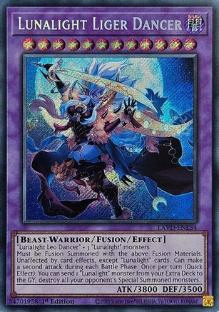 Lunalight Liger Dancer (Secret Rare) [LAVD-ENL34] - Legendary Arc-V Decks 1st Edition - Secret Rare