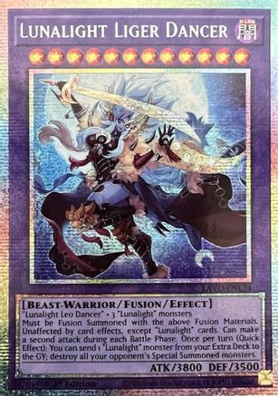 Lunalight Liger Dancer (Starlight Rare) [LAVD-ENL34] - Legendary Arc-V Decks 1st Edition - Starlight Rare