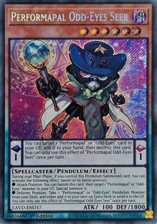 Performapal Odd-Eyes Seer (Secret Rare) [LAVD-ENO17] - Legendary Arc-V Decks 1st Edition - Secret Rare