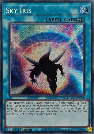 Sky Iris (Secret Rare) [LAVD-ENO19] - Legendary Arc-V Decks 1st Edition - Secret Rare