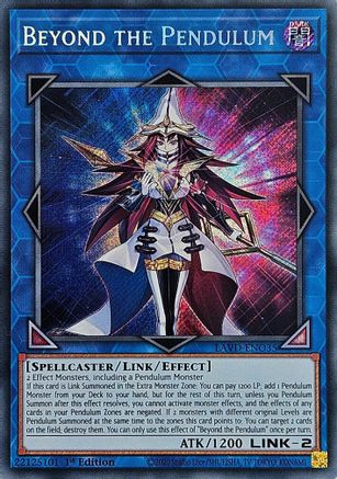 Beyond the Pendulum (Secret Rare) [LAVD-ENO35] - Legendary Arc-V Decks 1st Edition - Secret Rare