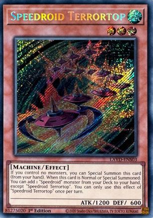 Speedroid Terrortop (Secret Rare) [LAVD-ENS03] - Legendary Arc-V Decks 1st Edition - Secret Rare
