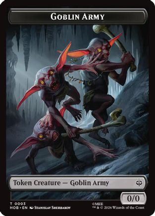 Goblin Army (0003) // Treasure (0012) Double-Sided Token  (HOB-3 // 12) - [The Hobbit]
