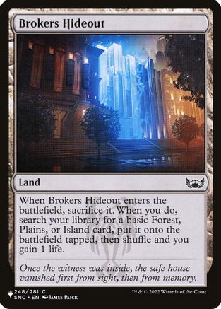 Brokers Hideout  (LIST-248) - [The List Reprints]
