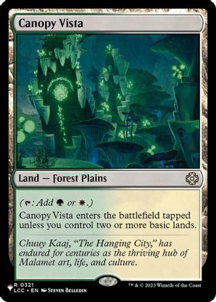 Canopy Vista (LCC)  (LIST-321) - [The List Reprints]