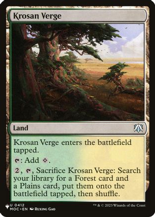 Krosan Verge (MOC)  (LIST-412) - [The List Reprints]