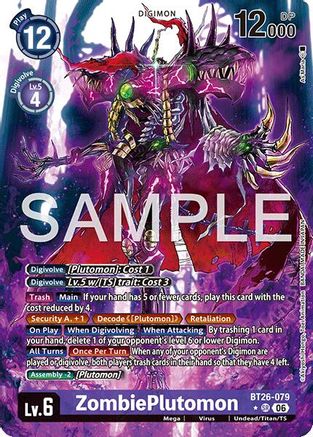 ZombiePlutomon (Alternate Art) (BT26-079) - [Timeless Bonds] Foil