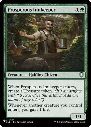 Prosperous Innkeeper (BLC)  (LIST-121) - [The List Reprints]