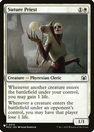 Suture Priest (MOC)  (LIST-210) - [The List Reprints]