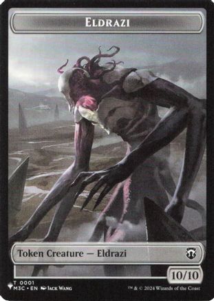 Eldrazi // Elf Warrior Double-Sided Token  (LIST-1 // 21) - [The List Reprints]
