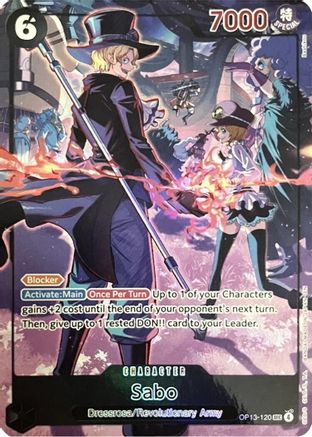Sabo (120) (English Version 3rd Anniversary Set) (OP13-120) - [One Piece Promotion Cards] Foil