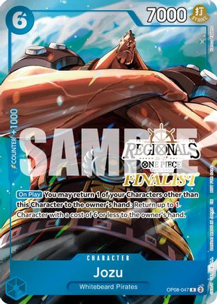 Jozu (Regionals Finalist Card Set 26-27 Vol.2) (OP08-047) - [One Piece Promotion Cards] Foil
