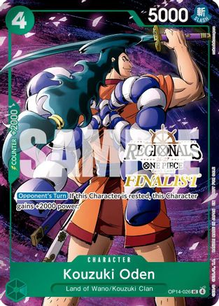 Kouzuki Oden (Regionals Finalist Card Set 26-27 Vol.2) (OP14-026) - [One Piece Promotion Cards] Foil