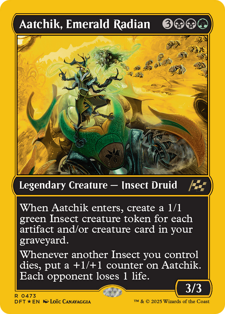 Aatchik, Emerald Radian (First-Place Foil) [Aetherdrift] - Trinity Hobby