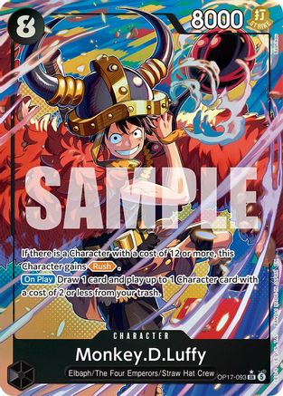 Monkey.D.Luffy (093) (Alternate Art) (OP17-093) - [The World's Strongest Warriors] Foil